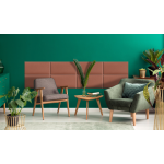 Upholstered Panel Dirty Pink